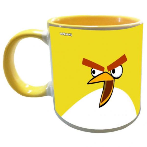 Caneca Yellow Bird - Interior e Alça Amarelo