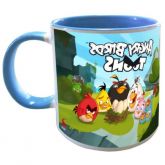 Caneca Angry Birds - Interior e Alça Azul