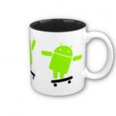 Caneca Android - Alça e Borda Verde